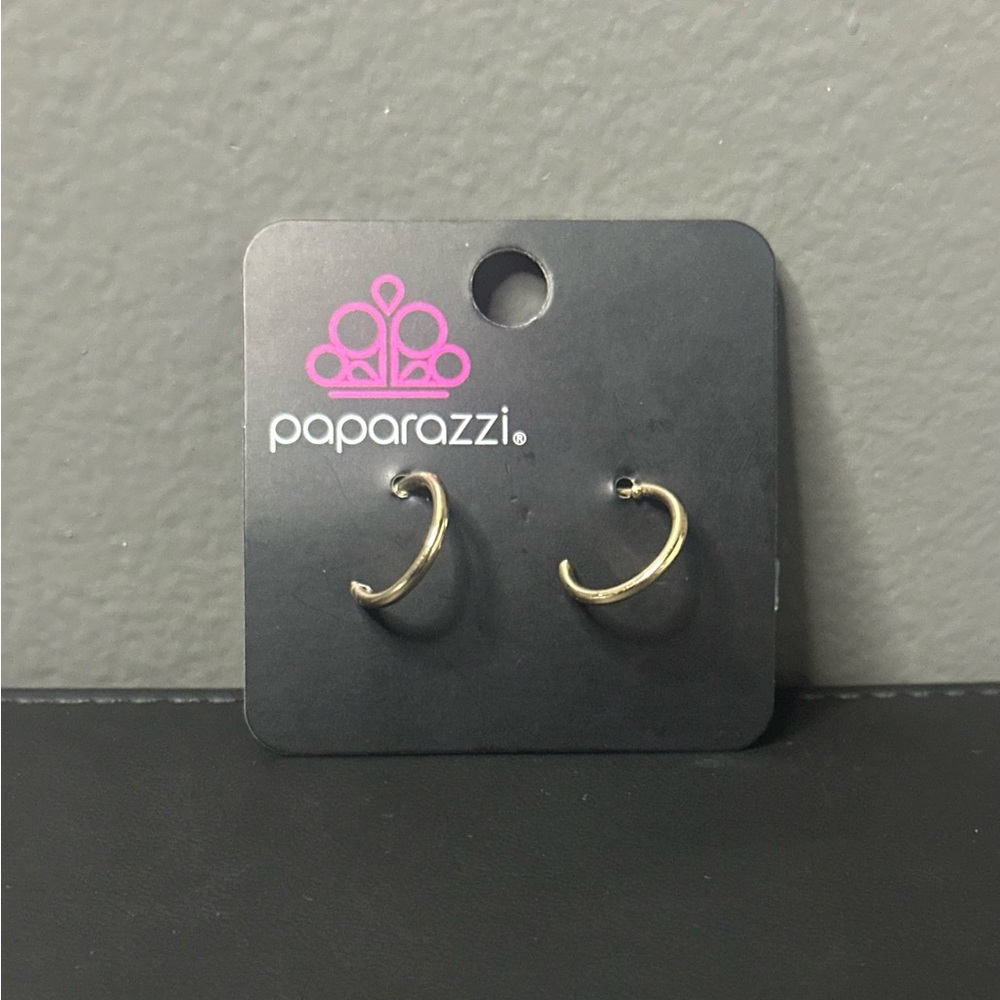 Paparazzi gold color small hoop earrings